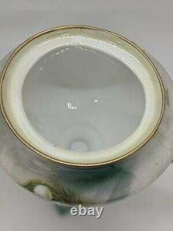 RS PRUSSIA Iridescent 7pc Set Teapot Sugar Creamer Cup Saucer Lily of the Valley