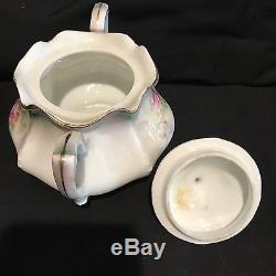 RS Prussia Teapot And Sugar Bowl antique porcelain, Tea Set, Roses