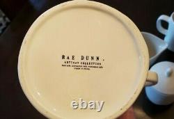 Rae Dunn Chirp Tall Tea Pot set RARE