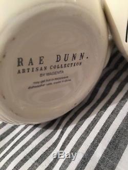 Rae Dunn Merry Christmas Teapot Cream Creamer Sugar Naughty Nice Set Lot