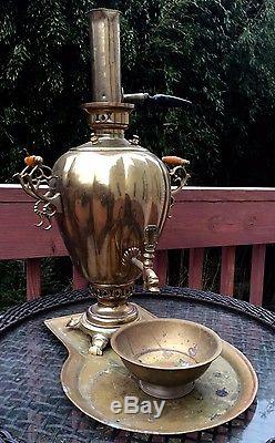 Rare ANTIQUE Russian SAMOVAR, COFFEE TEA URN