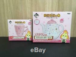 Rare Animal Crossing Ichiban Kuji Teapot & Mug C & Last One Award 2 Set