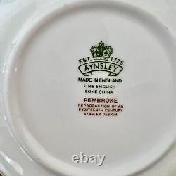 Rare Aynsley'Pembroke' Tea Set Tea Pot Creamer Sugar Bowl & 2 Dishes Vintage