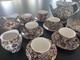 Rare Complete Vintage Ceylon Porcelain Tea Set For 6 Teapot, Creamer, Sugar