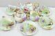 Rare Gda France Limoges Hand Painted Violets 16 Piece Tea Set Teapot Teacups