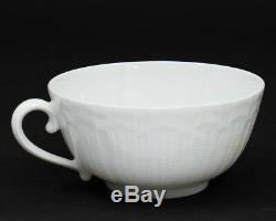Rare! Giraud Limoges France'Corail White' Tea Set Teapot, 4 Teacups & Saucers