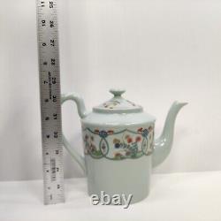 Rare Lot Of 13 Pcs Limoges A. Raynaud Ceralene Celadon &. Green Tea Pot Set