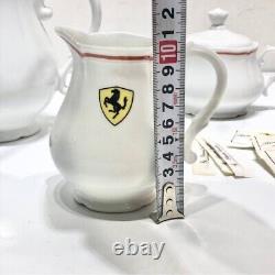 Rare Richard Ginori Ferrari teapot sugar pot creamer 3 piece set