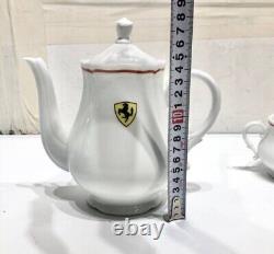 Rare Richard Ginori Ferrari teapot sugar pot creamer 3 piece set