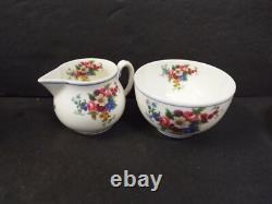 Rare Royal Worcester Roseland Teapot Coffee Pot Creamer Sugar Plates Cup Tea Set
