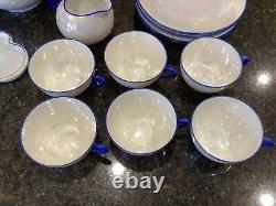 Rare Vintage Elegant Limoges / Schumann / Kamholz Lusterware Tea Set 35 Pieces