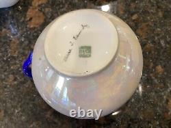 Rare Vintage Elegant Limoges / Schumann / Kamholz Lusterware Tea Set 35 Pieces
