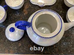 Rare Vintage Elegant Limoges / Schumann / Kamholz Lusterware Tea Set 35 Pieces