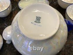 Rare Vintage Elegant Limoges / Schumann / Kamholz Lusterware Tea Set 35 Pieces