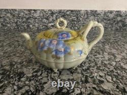 Rare Vintage Japonica GY Tea Set Teapot, Sugar Bowl & Creamer Floral Pattern