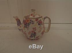 Rare! Vintage Royal Winton Chintz Cotswold Breakfast Set Teapot Tea For One