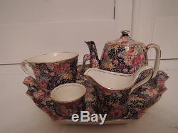 Rare! Vintage Royal Winton Chintz Hazel Breakfast Set Teapot Tea for One