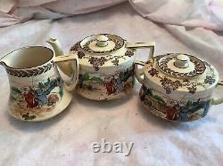 Rare, Vintage, Tea set, Tea pot, sugar, creamer, Late Foley Shelley England