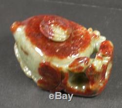 Red Certified 100% Natural A Jade jadeite Butterfly Bird Tea Pot 389546 am
