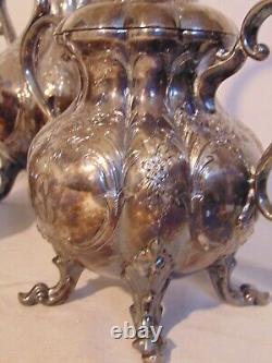 Reed Barton Winthrop Silverplate teaset Coffee Pot Teapot Cream Sugar