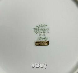 Richard Ginori Contessa Brown Tea Set Teapot Creamer Sugar Cups & Saucers Plates