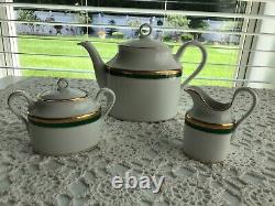 Richard Ginori Italy Teapot Creamer Sugar Set Palermo Green