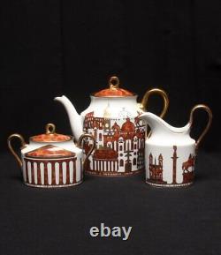 Richard Ginori Teapot Sugar Pot Creamer Set Jubileo Collection