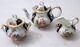 Richard Klemm Dresden Courting Couple Quatrefoil Teapot Sugar Bowl & Creamer