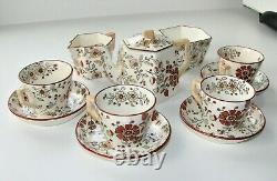 Ridgways Stoke on Trent Persia Child's Tea Set 11 pieces Lovely Antique 1880s