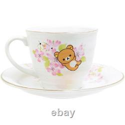 Rilakkuma SAKURA Teapot & Coffee Cup Set Mino Cherry blossom flower San-X Japan