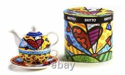 Romero Britto Teapot Tea For One Set A New Day New Gift Box