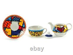 Romero Britto Teapot Tea For One Set A New Day New Gift Box