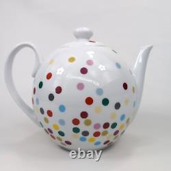 Rosanna Rainbow Polka Dot Tea Pot and Cup Set 4 Cups & Lid