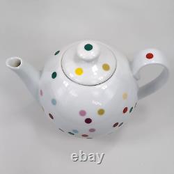 Rosanna Rainbow Polka Dot Tea Pot and Cup Set 4 Cups & Lid