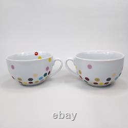 Rosanna Rainbow Polka Dot Tea Pot and Cup Set 4 Cups & Lid