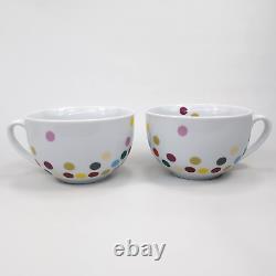 Rosanna Rainbow Polka Dot Tea Pot and Cup Set 4 Cups & Lid