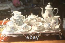 Rosenthal Bavaria GERMANY Gold Rose Teapot CupSaucer Sugar Creamer XTRAS 34pc