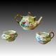 Rosenthal Bavaria Hand Painted Jeweled Rose Tea Pot/creamer/sugar Bowl Set
