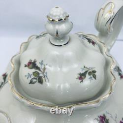 Rosenthal Moss Rose Tea Pot Creamer Sugar Lot Tea Service Excellent