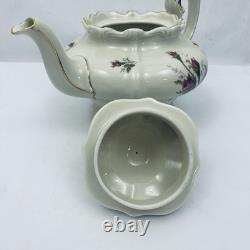 Rosenthal Moss Rose Tea Pot Creamer Sugar Lot Tea Service Excellent