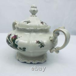 Rosenthal Moss Rose Tea Pot Creamer Sugar Lot Tea Service Excellent