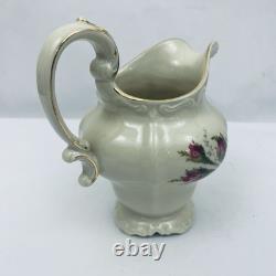 Rosenthal Moss Rose Tea Pot Creamer Sugar Lot Tea Service Excellent
