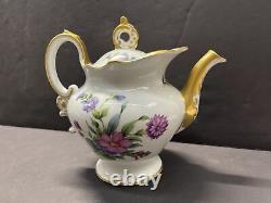 Rosenthal Selb Bavaria Gold Rim Rose Teapot Cup&Saucer Sugar Jar Creamer 25pcs