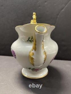 Rosenthal Selb Bavaria Gold Rim Rose Teapot Cup&Saucer Sugar Jar Creamer 25pcs