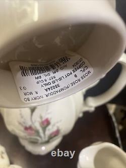 Rosenthal Tea-set moss rose pompador ivory china coffee teapot sugar Creamer set