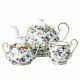 Royal Albert 1940 3-piece Teapot Sugar &creamer Set English Chintz, Multicolored