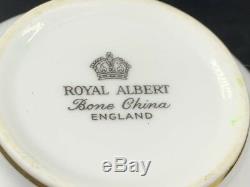 Royal Albert 3 Piece Tea Set Large Teapot Creamer Sugar bowl Bone China England