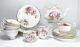 Royal Albert American Beauty, 18-piece Bone China Dinnerware Tea Set, England