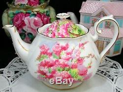 Royal Albert Blossom Time Large 6 Cup Teapot Creamer Sugar Tray