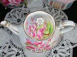 Royal Albert Blossom Time Large 6 Cup Teapot Creamer Sugar Tray